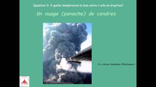 Question3 À quelle température la lave entretelle en éruption [upl. by Sirret214]