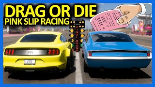 Forza Horizon 5  The ULTIMATE Pink Slip Drag Car Challenge [upl. by Anreval177]