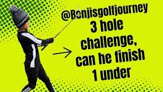 3 hole challenge par or better golf [upl. by Aicatsan]