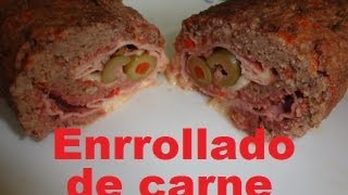 Enrollado de carne Molida receta fácil [upl. by Anahtor]