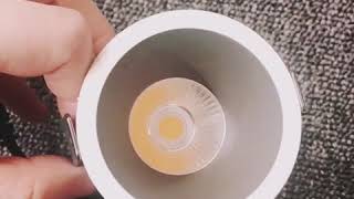 10w cut hole50mm led cob downlight [upl. by Nylatsyrk268]