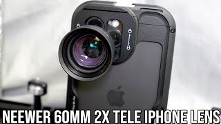 Neewer 60mm Tele Lens for iPhone 16 Pro Max [upl. by Rochester]