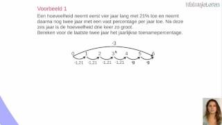 Exponentieel verband Meerdere groeifactoren  Wiskunjeleren [upl. by Alaekim]