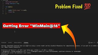 Visual Studio Error Problem Solved 💯 undefined reference to winmain16 visual studio code Solution [upl. by Whitman281]