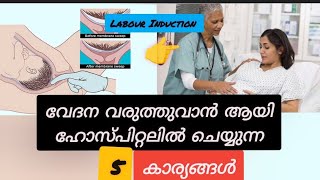 Labour Pain Induction  Method of Labour Induction Malayalam [upl. by Inavihs229]