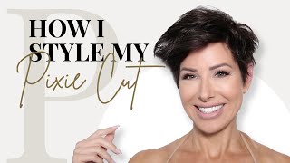 How I Style Short Hair to Look Younger  Tips to Make Hair Look Thick amp Fuller  Dominique Sachse [upl. by Ilan232]