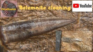 Fossilien suchen  Fossil Hunting  Belemnit cleaning  Donnerkeil [upl. by Yendic]