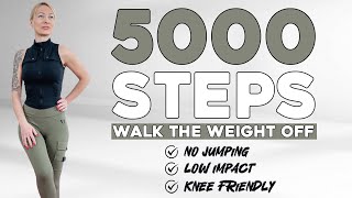 5000 Steps Workout  Fun Low Impact No Jumping Workout  Walk at Home with Improved Health💓 [upl. by Eniaral]