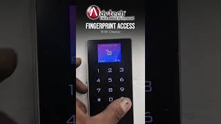 Finger Print Access Control with Display Installation doorlock [upl. by Ennoryt]