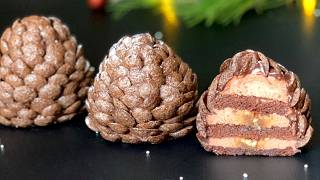 Easy Pinecone Chocolate Dessert Recipe for Your Holiday Parties [upl. by Hardman808]