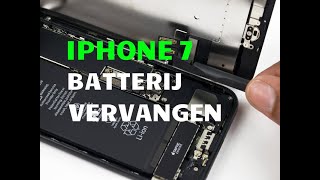 Handleiding vervangen accu iPhone 7  ✅ wwwiphoneaccushopnl ✅ [upl. by Naeroled]