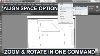 217 EXPRESS TOOLLAYOUTALIGN SPACE OPTION ALIGNSPACE COMMAND IN AUTOCAD ZOOM AND ROTATE IN ONE [upl. by Sakmar]