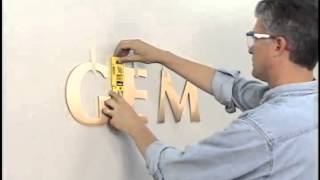 Installing Gemini Stud Mount Plastic or Metal Letters [upl. by Retsevlis]