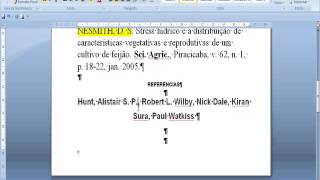 Como fazer elaborar referências bibliográficas no Word para TCC dissertação tese artigo científico [upl. by Aeret]