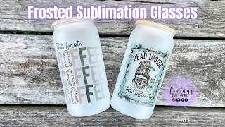 Sublimation Frosted Glass Jar Tutorial  How to Sublimate on Frosted Glass [upl. by Bernita]