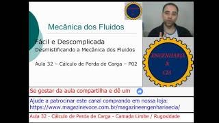 MECFLU 32 Cálculo de Perda de Carga P02  Camada Limite  Mecânica dos Fluidos [upl. by Jordans728]