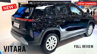 2023 Suzuki Grand Vitara BLACK Premium SUV  New Changes  Hyundai Creta Facelift 2023 amp Elevate SUV [upl. by Attehcnoc]