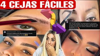 4 Maneras Fáciles y Rápidas de Hacer tus Cejas como una Experta Paso a Paso [upl. by Renaxela]