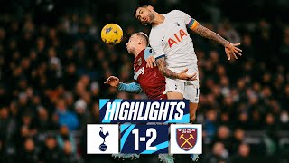 TOTTENHAM HOTSPUR 12 WEST HAM  PREMIER LEAGUE HIGHLIGHTS [upl. by Arinay]