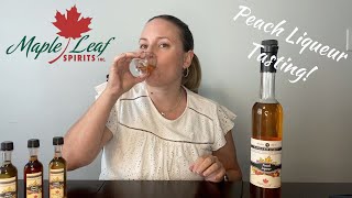 Peach Liqueur Tasting  Maple Leaf Spirits  Mama Needs A Drink S1E7 [upl. by Sardella458]