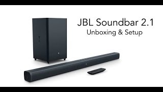 JBL Soundbar 21 with Wireless Subwoofer Unboxing amp Setup  Digitin [upl. by Hungarian417]