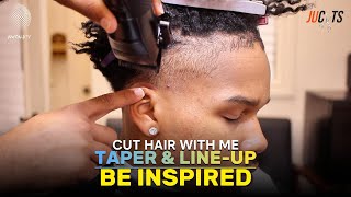 TAPER FADE  CUT HAIR WITH ME  TUTORIAL  BARBER TECHNIQUES  JUWORLDTV [upl. by Mirilla]