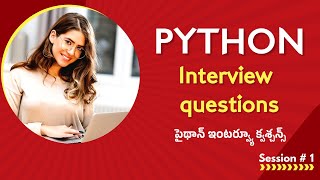 Python Interview Questions Session 1 [upl. by Annaitsirhc959]