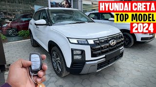 New Hyundai CRETA Facelift 2024🔥SxOTop Model  Detailed Walkaround [upl. by Anawad]