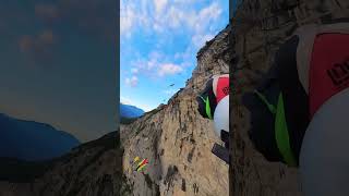 Base jump adventure basejump trending paragliding wingsuitflying shorts adventure nature [upl. by Enirtak274]