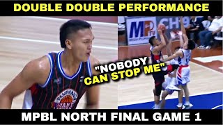 JUSTINE BALTAZAR MPBL NORTH DIVISON FINALS GAME 1 [upl. by Hazelton]