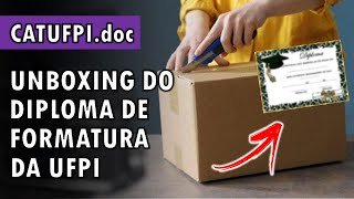 Saiba como é um DIPLOMA de FORMATURA da UFPI  feat Tia do Português [upl. by Matteo]