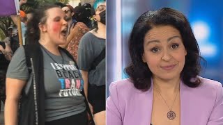 Lefties losing it Rally takes ‘nasty turn’ after protester misgendered [upl. by Lenoil827]