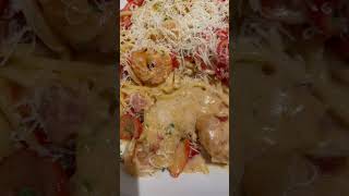 Olive Garden  chicken shrimp carbonara [upl. by Burlie]