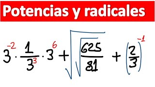 EJERCICIOS RESUELTOS DE POTENCIAS Y RADICALES [upl. by Zeiger132]