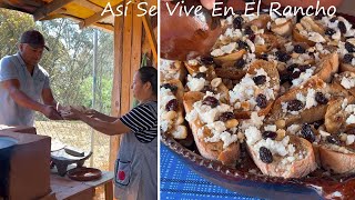 Así Se Hace La Capirotada De Rancho Muy BUENA Así Se Vive En El Rancho [upl. by Yeldarb]