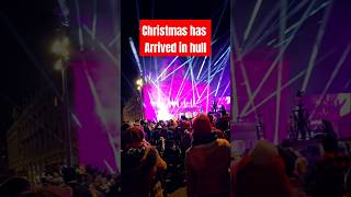 Christmas lights switch on in Hull 2024 Christmas lights switchon santa city Xmas celebration [upl. by Hartill]