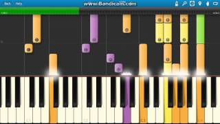 Twin Peaks Theme Song Piano Tutorial  How to play  Synthesia [upl. by Kailey]