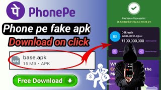 Fake Phonepe Kaise Download Kare  and amp use fakephonepeapkdownload [upl. by Marutani427]