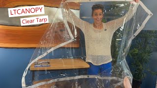 LTCANOPY Clear Tarp with reinforced straps tarps greenhouse cover [upl. by Roberto]