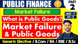 What is Public Goods  Market Failure amp Public Goods Public Finance GE  Bcom BA Sem 4 amp Sem 6 [upl. by Tnomel786]