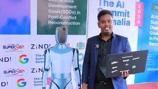 Daawo Cabdicasiis Xasan oo Robot tijaabo ah Muqdisho ku soo bandhigay [upl. by Bartolomeo]