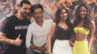 John Abraham Manoj Bajpai Aisha Sharma At Satyamev Jayate Screening [upl. by Sophi]