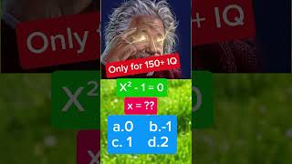 quotSolving the Quadratic Equation x²  1  0quotMathChallenge QuadraticEquation iqiqtest mathpuzzle [upl. by Ezarras753]