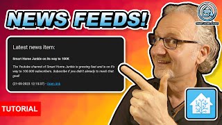 Boost Your Home Assistant Dashboard with RSS Feeds A StepbyStep Guide [upl. by Schuman996]