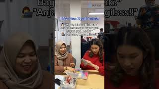 Plot twist 👩‍💻 Gue beli bikinan lo aja dah skillsid genz gaul viral fyp trainer trend beads [upl. by Nuahsed628]