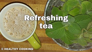 Fresh oregano tea Karpooravalli tea tea recipe Healthy cooking [upl. by Lavine]