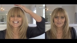 Taylor Swift Fringe  How To Trim Your BangsFringe [upl. by Neirual165]