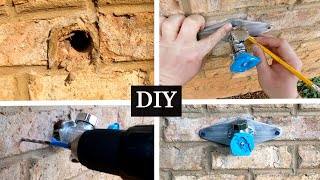 How to Attach Hose Bib to Brick  Install Outdoor Faucet with Hose Bib Buddy [upl. by Anoo]