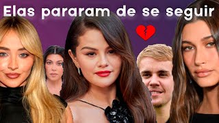 Selena Gomez TROCANDO FARPAS COM HAILEY E SABRINA UNFOLLOW JUSTIN BIEBER E EX KOURTNEY KARDASHIAN [upl. by Geirk743]