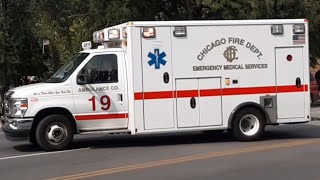 Chicago Fire Dept Ambulance 19 Responding [upl. by Assilrac]